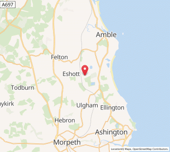 Map of West Chevington, EnglandEngland