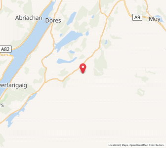 Map of West Croachy, ScotlandScotland