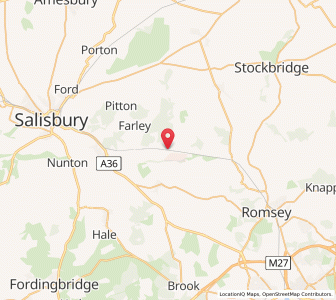 Map of West Dean, EnglandEngland