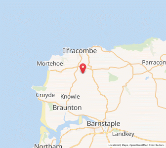 Map of West Down, EnglandEngland