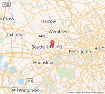 Map of West Ealing, EnglandEngland