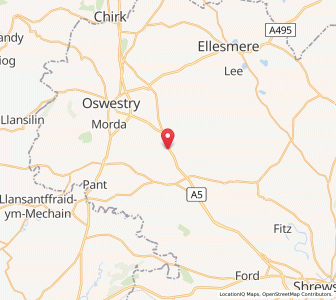 Map of West Felton, EnglandEngland