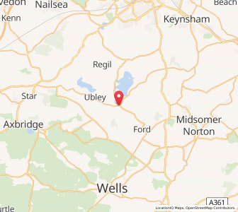 Map of West Harptree, EnglandEngland