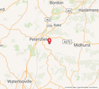 Map of West Harting, EnglandEngland