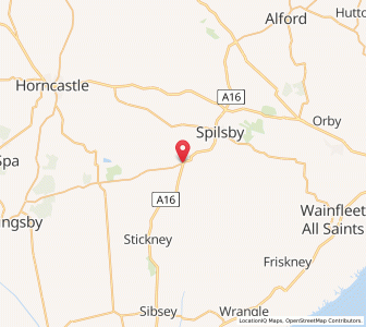 Map of West Keal, EnglandEngland