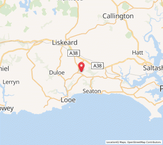 Map of West Looe, EnglandEngland