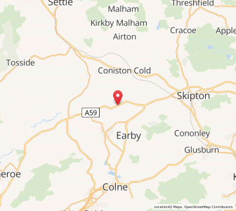 Map of West Marton, EnglandEngland