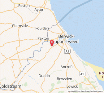 Map of West Ord, EnglandEngland