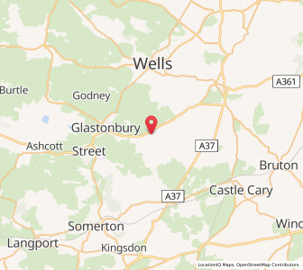 Map of West Pennard, EnglandEngland