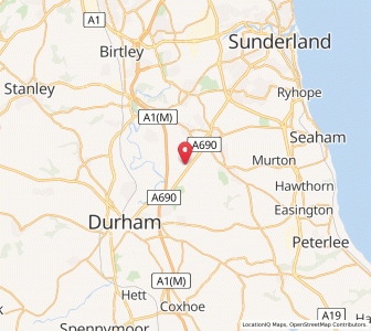 Map of West Rainton, EnglandEngland