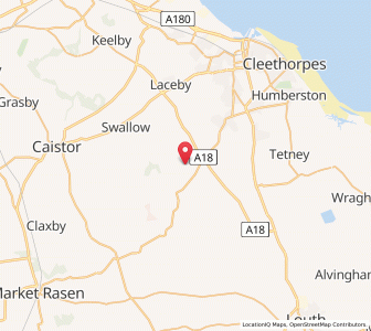 Map of West Ravendale, EnglandEngland