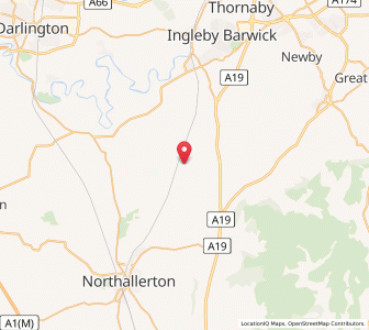 Map of West Rounton, EnglandEngland