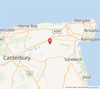 Map of West Stourmouth, EnglandEngland