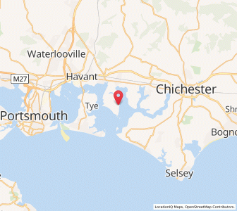 Map of West Thorney, EnglandEngland