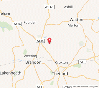 Map of West Tofts, EnglandEngland