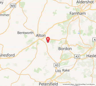 Map of West Worldham, EnglandEngland