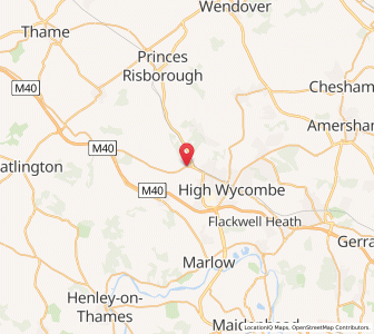 Map of West Wycombe, EnglandEngland