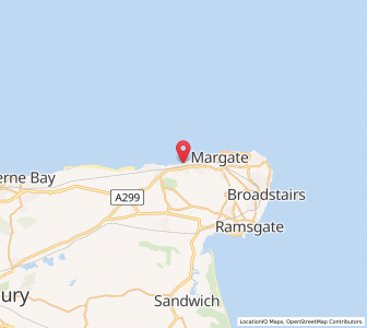 Map of Westgate on Sea, EnglandEngland
