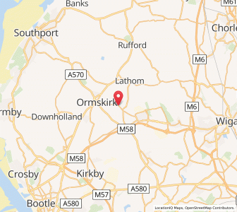 Map of Westhead, EnglandEngland