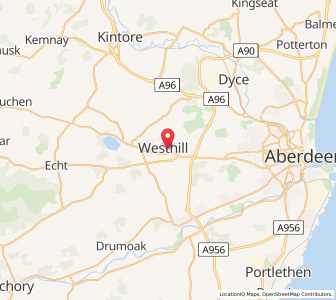Map of Westhill, ScotlandScotland