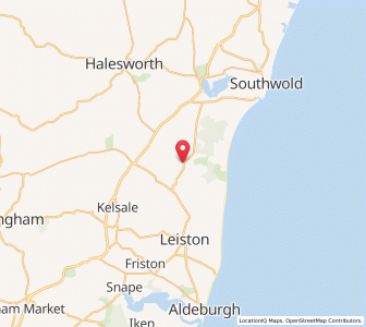 Map of Westleton, EnglandEngland