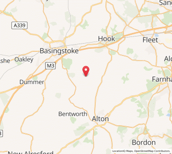 Map of Weston Patrick, EnglandEngland