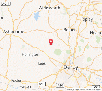 Map of Weston Underwood, EnglandEngland