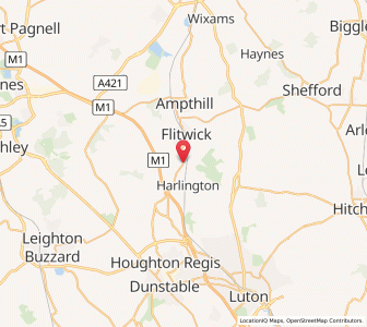 Map of Westoning, EnglandEngland