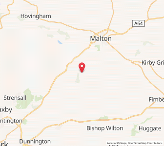 Map of Westow, EnglandEngland