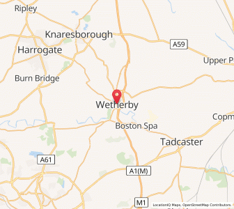 Map of Wetherby, EnglandEngland