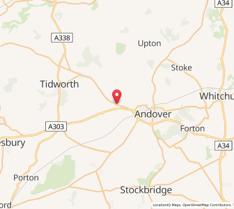 Map of Weyhill, EnglandEngland