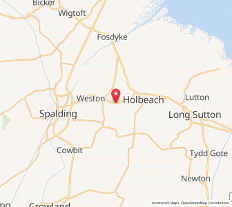 Map of Whaplode, EnglandEngland