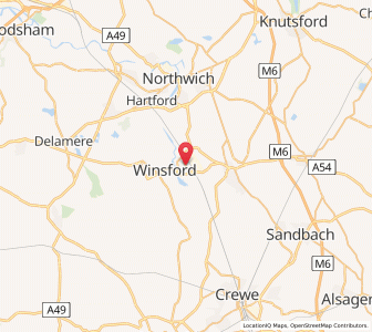 Map of Wharton, EnglandEngland