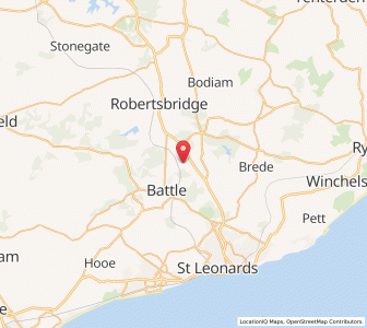 Map of Whatlington, EnglandEngland