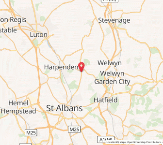 Map of Wheathampstead, EnglandEngland