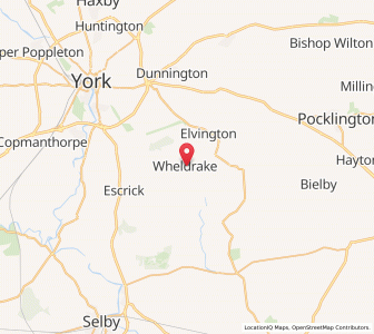 Map of Wheldrake, EnglandEngland