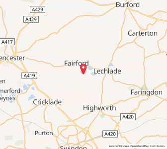 Map of Whelford, EnglandEngland