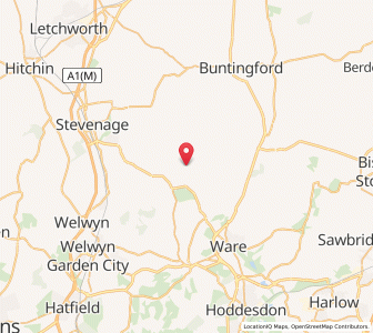 Map of Whempstead, EnglandEngland