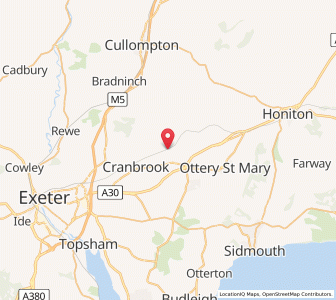 Map of Whimple, EnglandEngland