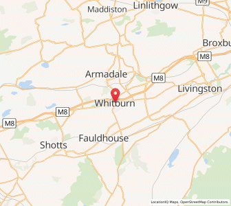 Map of Whitburn, ScotlandScotland