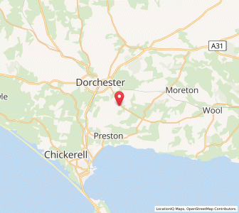 Map of Whitcombe, EnglandEngland