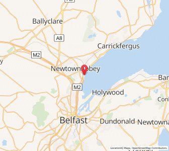 Map of Whiteabbey, Northern IrelandNorthern Ireland