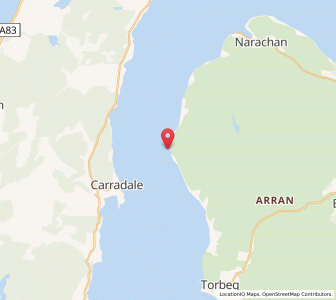 Map of Whitefarland, ScotlandScotland