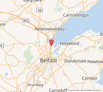 Map of Whitehouse Upper, Northern IrelandNorthern Ireland