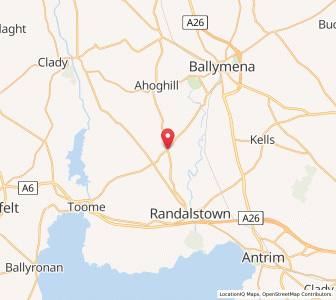 Map of Whitesides Corner, Northern IrelandNorthern Ireland