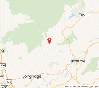 Map of Whitewell, EnglandEngland