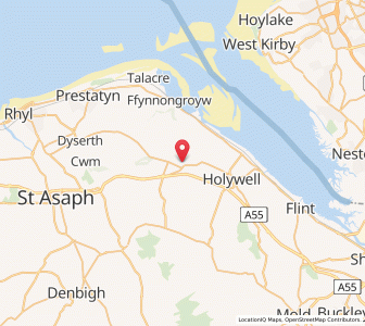 Map of Whitford, WalesWales