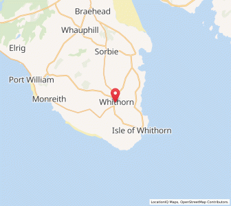 Map of Whithorn, ScotlandScotland