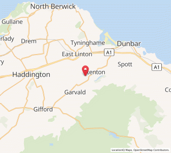 Map of Whittingehame, ScotlandScotland