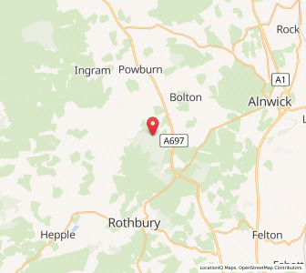 Map of Whittingham, EnglandEngland